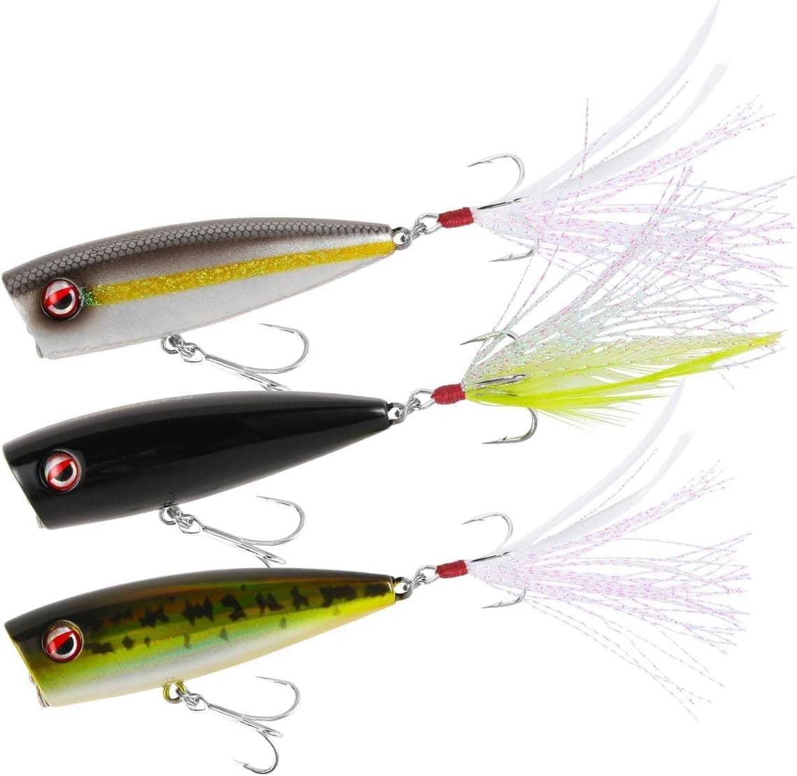 LITTMA Bass Fishing Topwater Popper Lures Effective Top Water Lures for Bass Anglers