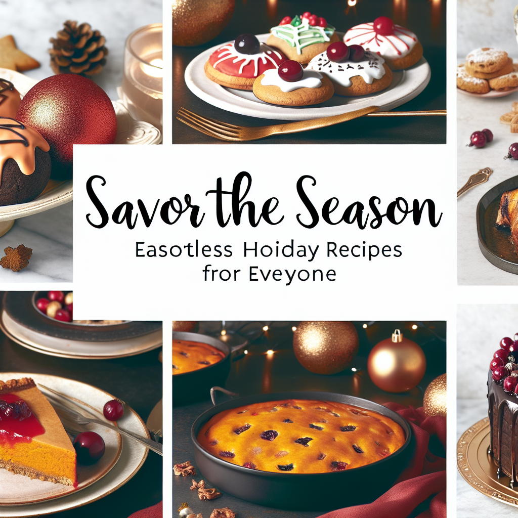 Savor the Season: Effortless Holiday Recipes for Everyone