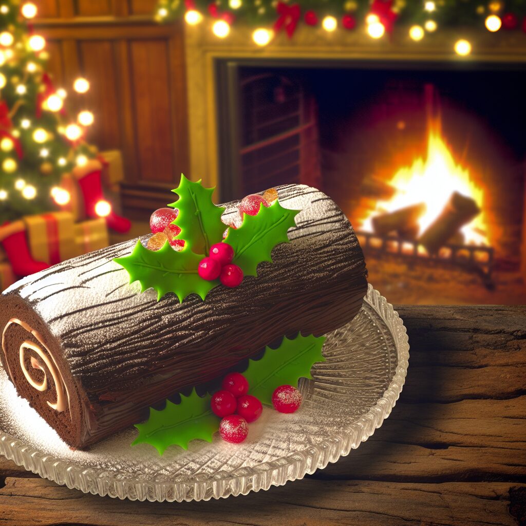 Yule Log Delights: A Cake to Remember
