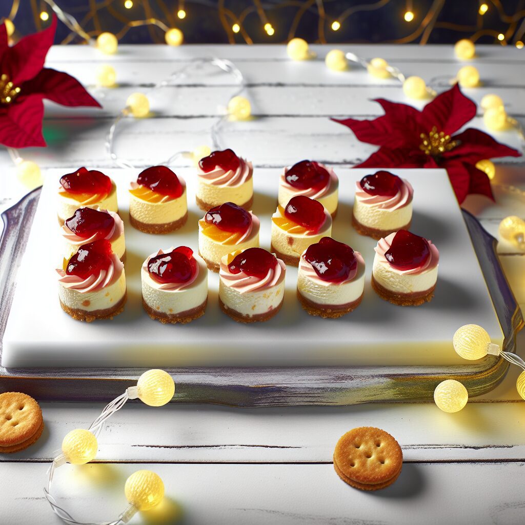 No-Bake Holiday Cheesecake Bites