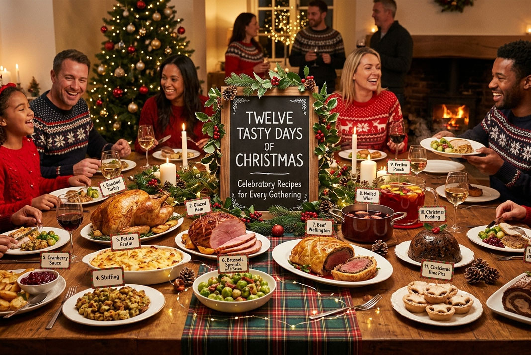 Twelve Tasty Days of Christmas Celebratory Recipes for Every Gathering
