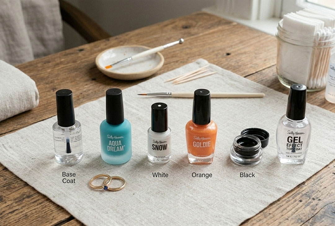 Essential Tools for Perfect Gold Fish Nail Art