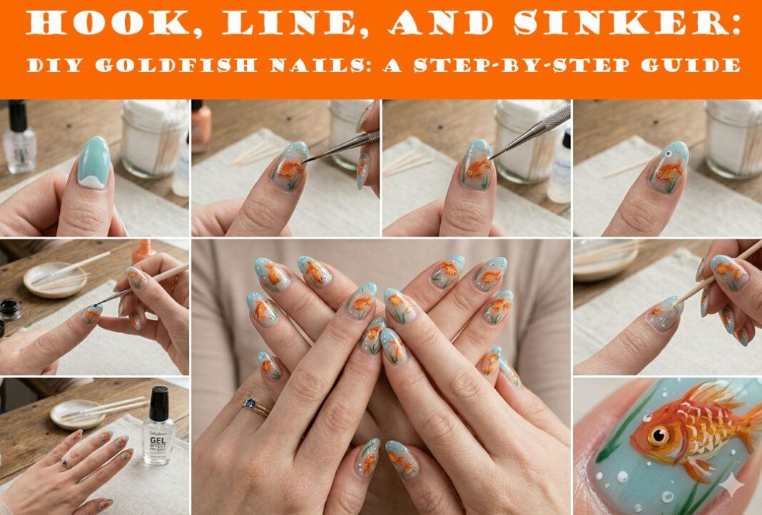 Hook, Line, and Sinker: How to Paint Perfect Goldfish Nails at Home Hook, Line, and Sinker How to Paint Perfect Goldfish Nails at Home